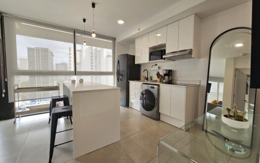 Se alquila apartamento amoblado en Nunciatura torre piso 16. Cod 24936