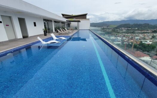 Se alquila hermoso apartamento tipo estudio. En condominio I-Freses en Curridabat. Cod 25172